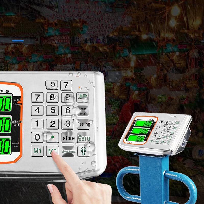 

ZISIZ Electronic Portable Platform Scale with Dual Display - 750kg Capacity