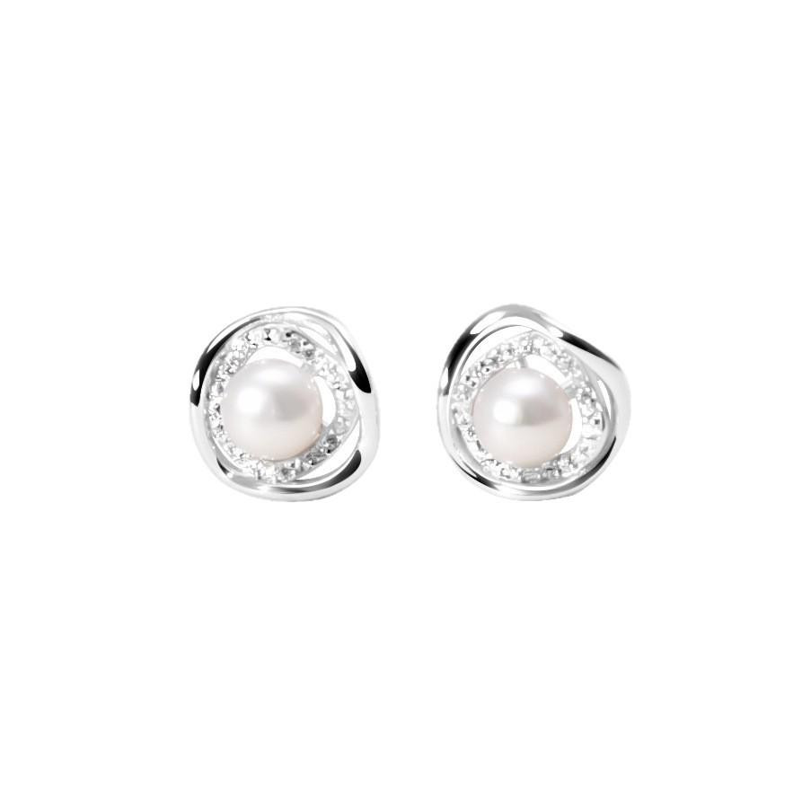 Irregular Pearl Stud Earrings for Women - 925 Sterling Silver Valentine's Day Gift
