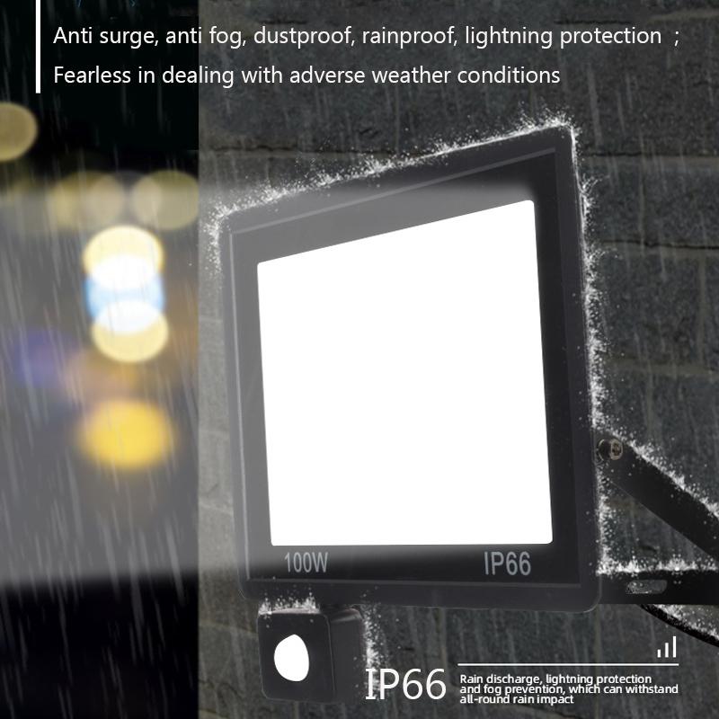 RGB LED Floodlight Reflector 220V 10W 30W 50W 100W Outdoor IP66 Waterproof Spotlight Lamps for Party Holiday Home Garden Decor