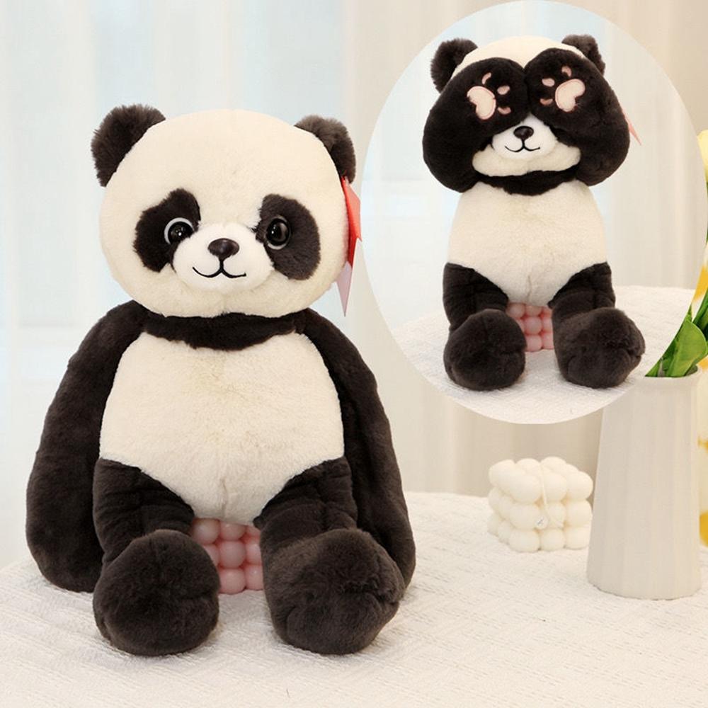 35CM Cute Eye Cover Animal Plush Toy Magnetic Super Cute Pose Nulti-style Animal Doll To Give Children Birthday Christmas Gifts