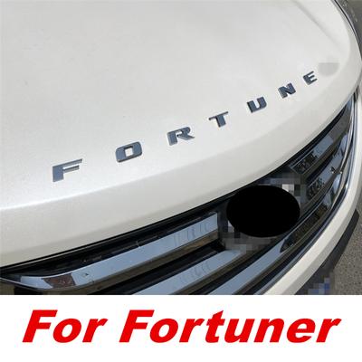 EMBLEMA CROMATO PER COFANO AUTO LOGO 3D ADESIVO ALFABETO Per Toyota Fortuner ACCESSORI CAR STYLING ACCESSORI AUTO