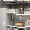 Functional Standing Shelf, Modern Bookshelf with Open Compartments as Room Divider, Versatile Storage Shelf