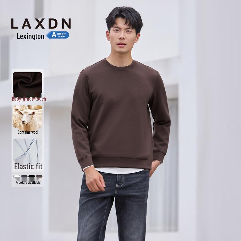 

Мужской свитер Lexington с высоким эластичным круглым вырезом из смесовой шерсти XL