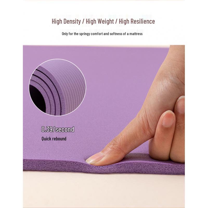 Thick Non-slip Yoga Mat for Home - Silent, Shock-absorbing, Soundproof, Ideal for Men & Women