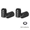 BFR1 4pcs Universal Car Wheel Tire Valve Stem Caps Dust Covers Aluminum Tire Wheel Stem Air Valve Cap Car Accessories
