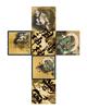 MegaHouse Rubik's Cube Japanese Style Ogata Kōrin Wind and Thunder Gods Design Age 8+