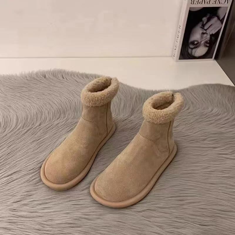 

Зимние женские сноубутсы 2025 новинка бархатные утолщенные меховые цельнолитые теплые снежные хлопковые ботинки короткие ботинки женские ботинки 40 хаки