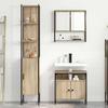 Bathroom Furniture Set with Shelf 3 Pcs Sonoma Oak Engineered Wood