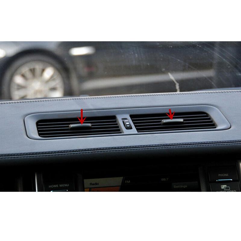 Chrome Style A/C Vent Outlet Paddle Trim Strip ABS Fit for Land Rover Range Rover 2007 2008 2009 2010 2011 2012