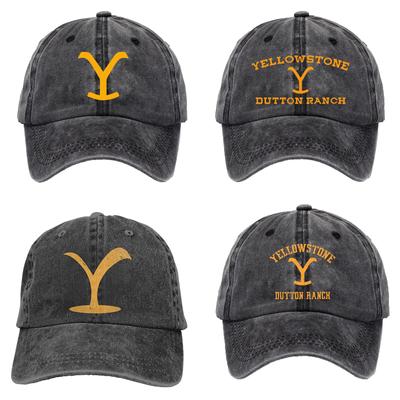 Yellowstone Dutton Ranch Hat Crossed Ponytail Baseball Cap Old Outdoor Sunscreen Hat