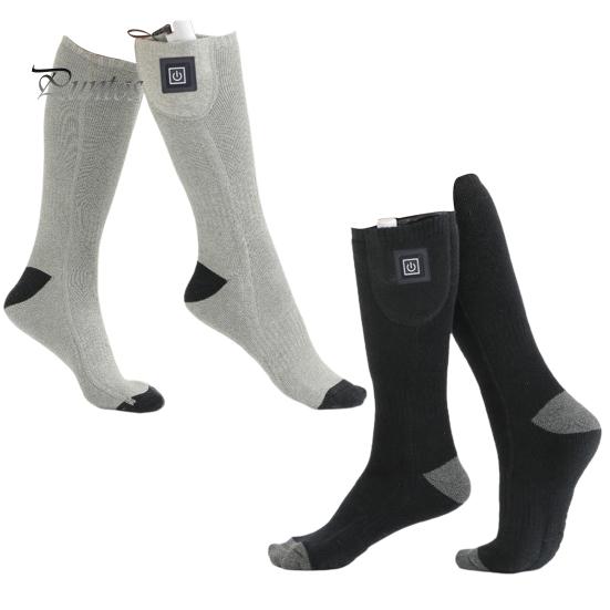Thermal Heating Socks Heated 3 Temperatures Adjustment Keep Warm USB Rechargeable Winter Long Electric for Daily Use