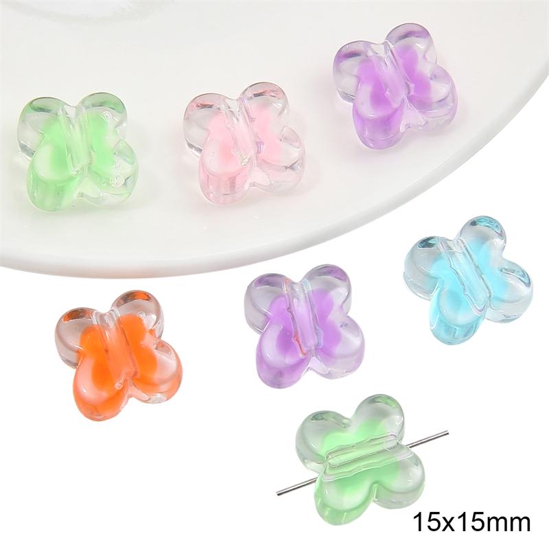Acrylic Candy Beads Loose Spacer Beads for DIY Jewelry 10pcs