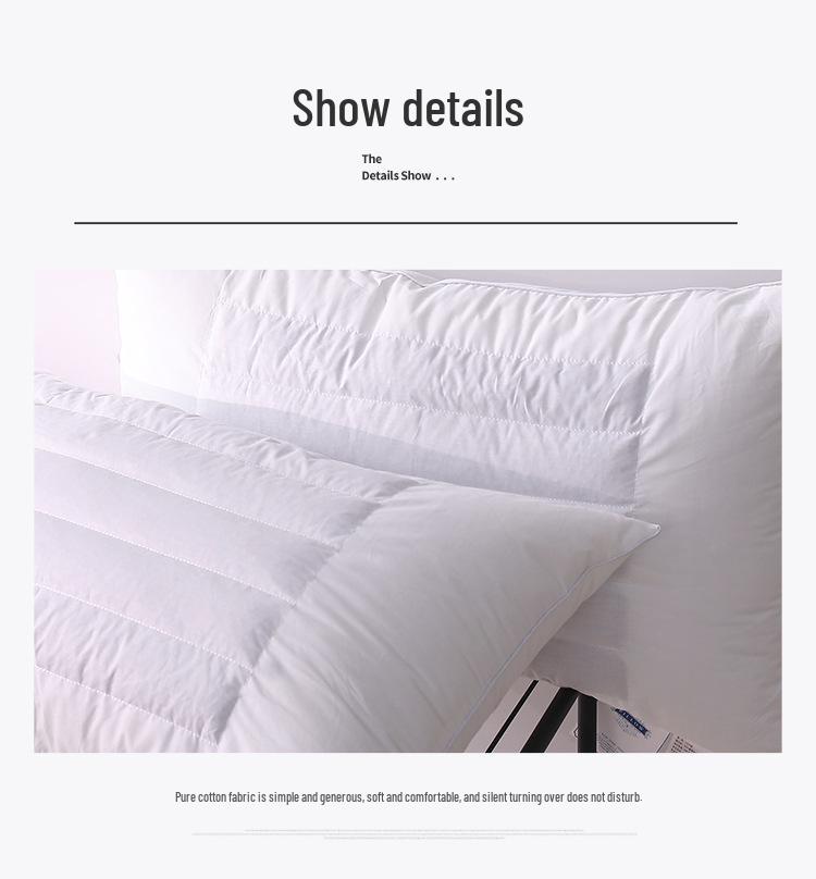 Luxury Buckwheat Neck Support Pillow - Eco-Friendly, All-Cotton Feather Velvet for Hotel & B&B