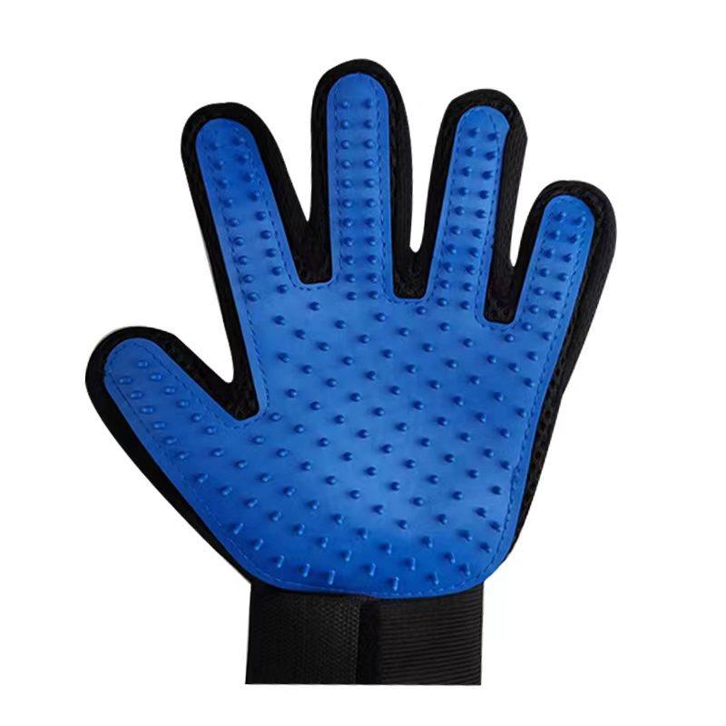 Cat & Dog Petting Grooming Glove with Five-Finger Massage Hair Removal for Bathing and Shower