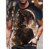 Buntes Mode-Muster T-Shirt für Männer Schöne Jungen Mädchen 3D-bedruckte T-Shirts Sommer Kurzarm Rundhals Oberteile Lockere T-Shirts