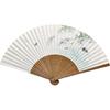 Kyoto Folding Fan, Maple and Sweetfish, Made In Japan, Kyoto Fan, Men's, Paper Fan, Double-sided, Cr