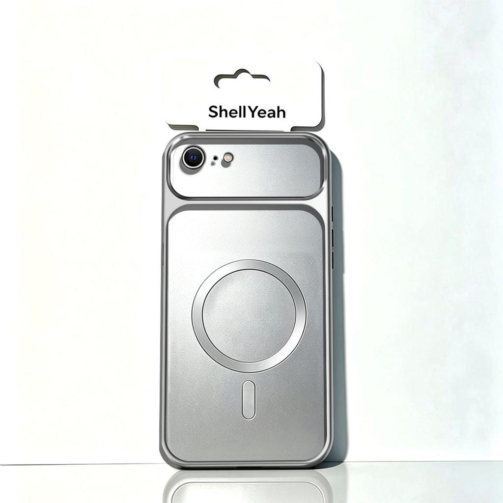 CD Texture Magnetic Ring Casing for iPhone 7/8 6/6s Metallic Finish Shockproof Case Cover