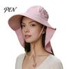 Lightweight Summer Hiking Hat Women Sun with Neck Flap, Wide Brim Packable Breathable UV Protection Beach Hat, for Travel Commuting Versatile Outdoor