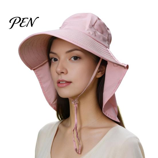 Lightweight Summer Hiking Hat Women Sun with Neck Flap, Wide Brim Packable Breathable UV Protection Beach Hat, for Travel Commuting Versatile Outdoor