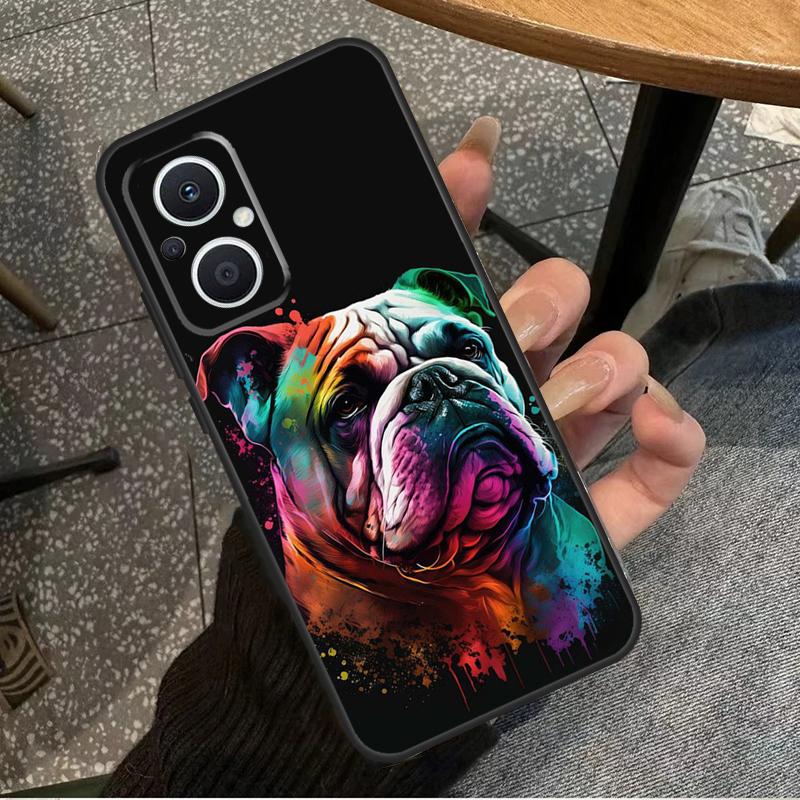 British Bulldog For OPPO Reno 10 11 12 13 14 Pro 7 8 Lite 8T 11F 12F 13F 14F OPPO Find X8 X9 X5 X6 Pro Case
