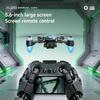 Professional A28 Drone Foldable GPS 8K Dual Camera 5G FPV Obstacle Avoidance Optical Flow One Key Takeoff RC Drone Brushless Motor 5.6in Large Screen