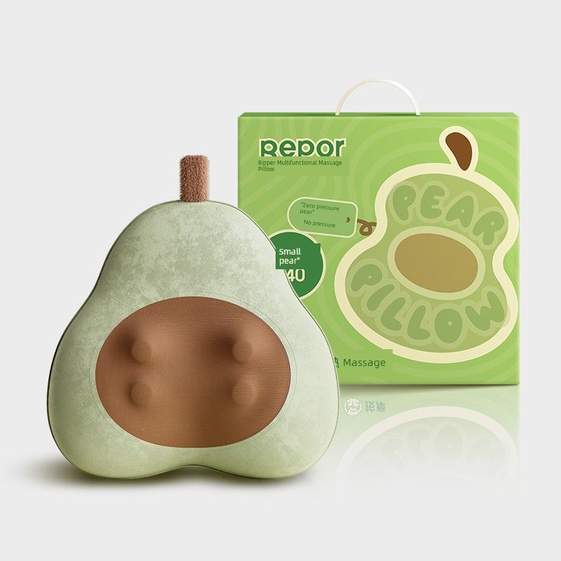 

Rui Pearl Duck Pear Pillow P40 Waist Massager Fully Automatic Kneading Back and Shoulder Massager Full Body Mother s Day Gift Green