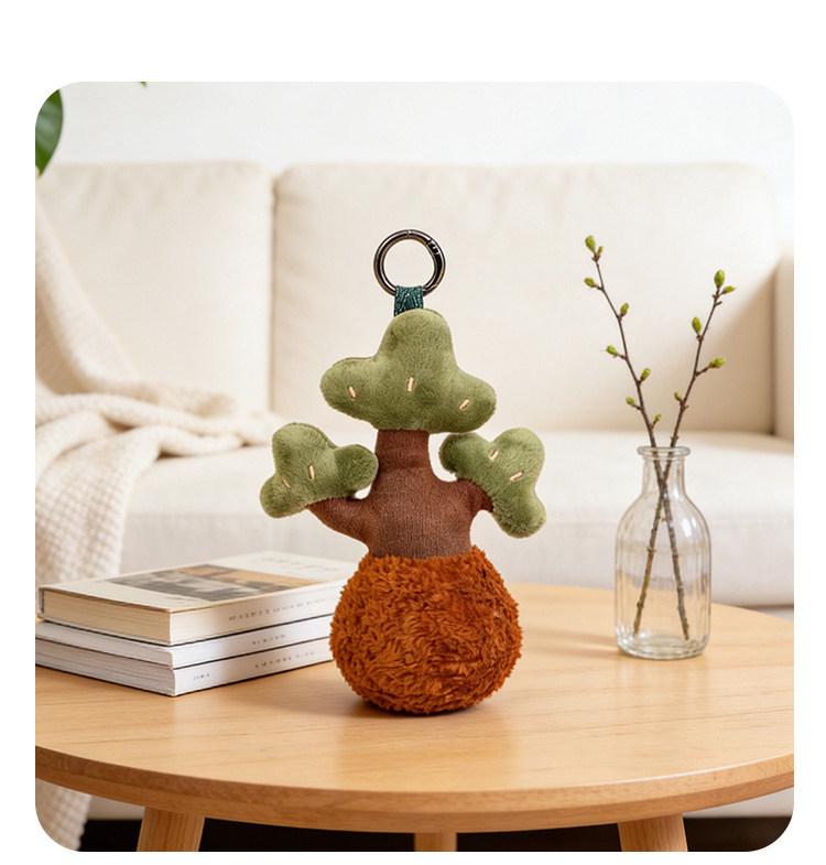 Elephant Skin Rabbit Plush Keychain: Cute Insect and Plant Series with Caterpillar and Bee Figures