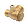 1 stücke Luft Kompressor 3-Port Messing Gewinde Überprüfen Ventil Connector Tools