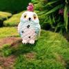 Adorable Resin Owl Figurine Miniature Garden Decor Cute Cartoon Animal Craft