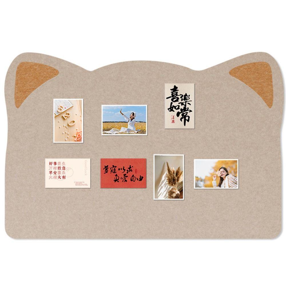 Cat Ear Design Photo Wall Board Self Adhesive Decorative Wall Panel Felt Wall Board Home Office