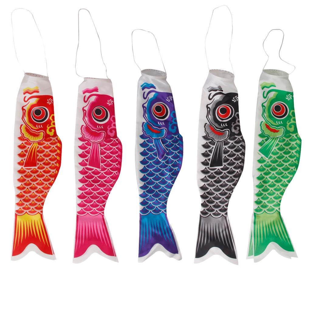 150cm Japanese Carp Windsock Streamer Fish Flag Kite Nobori Koinobori Green