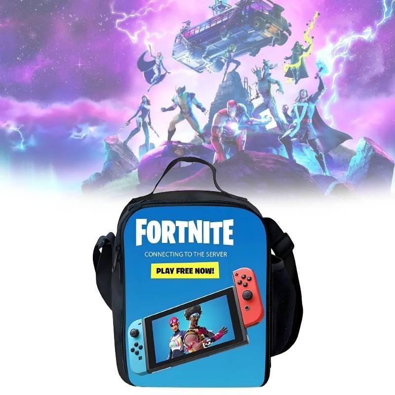 Fortnite School Backpack Set With Oxford Fabric For Middle Grade Students And Breathable Comfort