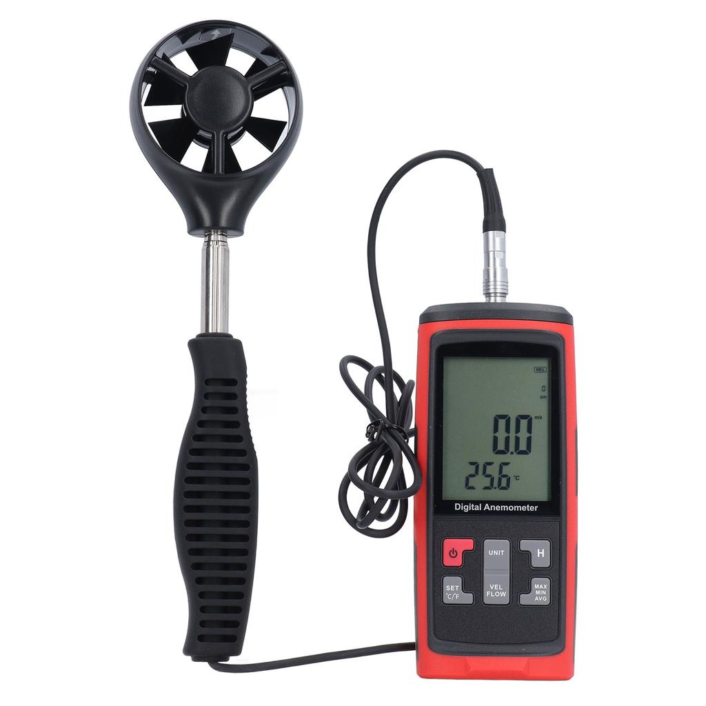 Wind Speed Temperature Gauge High Accuracy Handheld Digital Air Flow Velocity Meter for Sea Operation