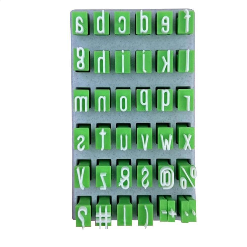 Embossing Alphabet Clay Seal Uppercase Letter Plastic Alphabet Stamps  Craft Supplies