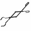 Folding Fireplace Log Tongs Lightweight Steel with Loop Handles