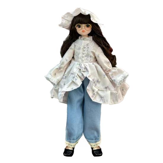 30cm Articulated Doll And Clothes Poseable Doll with Movable Joints Soft Cloth Clothing Collectible