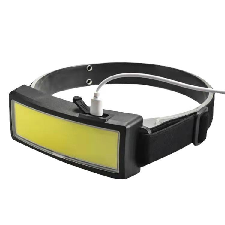 New USB Rechargeable Soft Headlamp Outdoor Headset Camping Light LED Flood Lighting Night Fishing Portable Headlamp