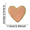 WTEMPO 10PCS 2 Colors, 6.5*7.5CM Heart Shaped Embroidery Cloth Patches Creative DIY Clothes Bags Hats Repair Sewing Iron On Patches