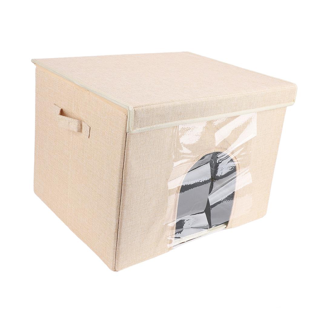 Foldable Pet House with Ice Packs Comfortable Portable Indoor Pet Cave All Season for Home Travel