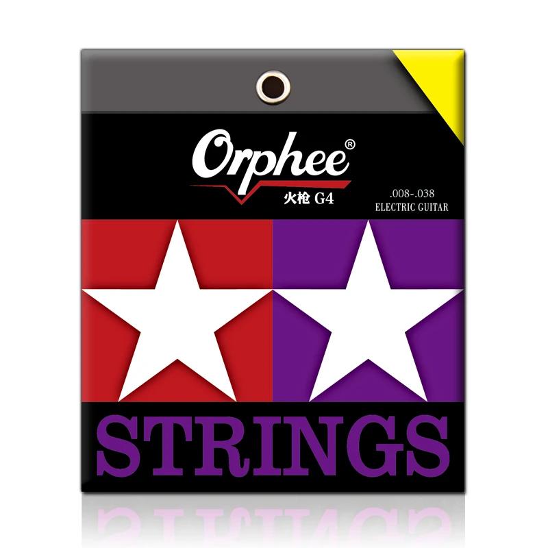 Orphee Electric Guitar Strings Fire Lock Series Nano Coating Hexagonal Core 100% Nickel Electric Guitar Strings Accessories