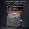 NEWSMY S1210 Station d'énergie portable 2000W, Crête 3000W, Batterie LiMnFePO₄ 1102,5Wh, Charge rapide AC 1300W, Générateur solaire MPPT