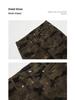 Unisex American Retro Camo Slim Fit Multi-Pocket Jeans with Micro Flare