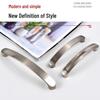Modern Minimalist Brushed Die-Cast Aluminum Cabinet and Wardrobe Door Handle