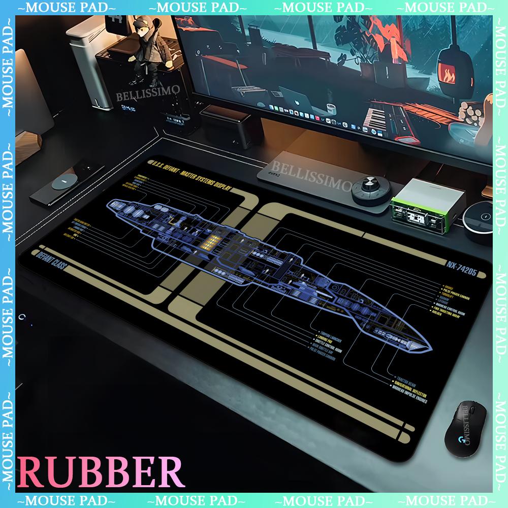 Large rubber nonslip game mat computer game player star trek XXL mouse pad cartoon keyboard mousepad desktop computer desk mats