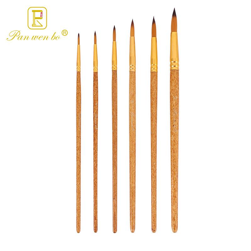 Set di 6 pennelli per pittura in nylon cross-border con gesso ad acqua e materiali artistici fai da te