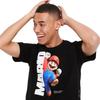 Uniqlo X Super Mario Collaboration SS23 Cartoon Letter Print T-Shirt Unisex Tops Black 459217-09