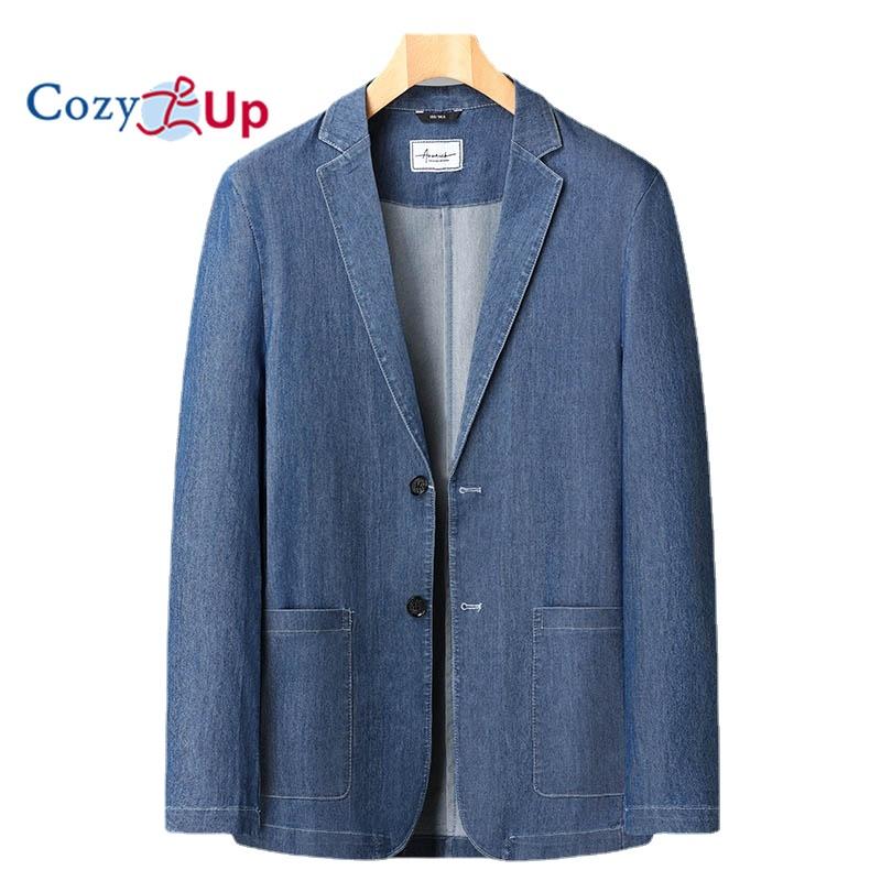 

Уютный мужской повседневный джинсовый пиджак с 2 пуговицами, приталенное пальто, классическая куртка с зубчатым воротником, деловой костюм, куртки 8XL 6XL темно-синий