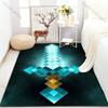 Pixelated Sword Print Carpet for Bedroom Living Room Modern Home Decor Area Rug Soft Floor Mat Unique Gift Idea