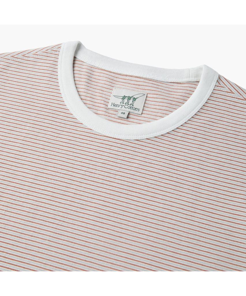 Henlikoteun Multi-Stripe Short Sleeve T-Shirt Aytam26701Orx