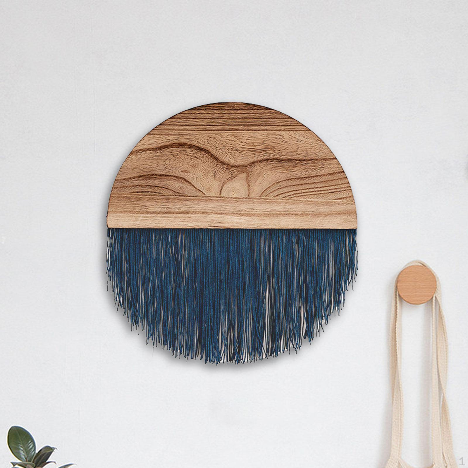 Handcrafted Macrame Wall Art - Modern Boho Home Decor Dark Blue
